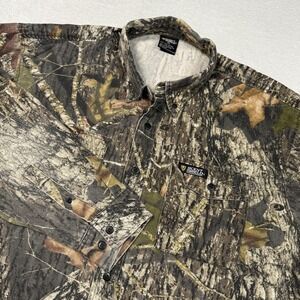 Scent Shield Shirt Mens XL Camouflage Mossy Oak Break-Up Hunting Button Down